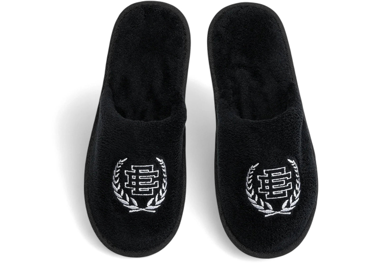 Eric Emanuel EE House Slippers Black White - vue secondaire A