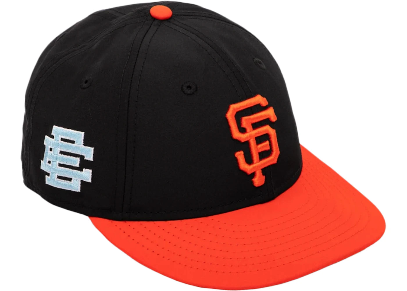 Eric Emanuel EE Retro Crown Giants Hat Black/Orange/Sky - vue secondaire A