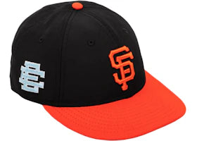 Eric Emanuel EE Retro Crown Giants Hat Black/Orange/Sky - vue 360
