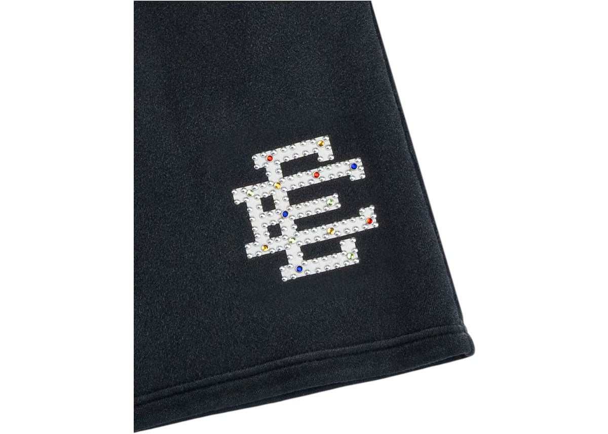 Eric Emanuel EE Rhinestone Sweatshort Black/White - vue secondaire B