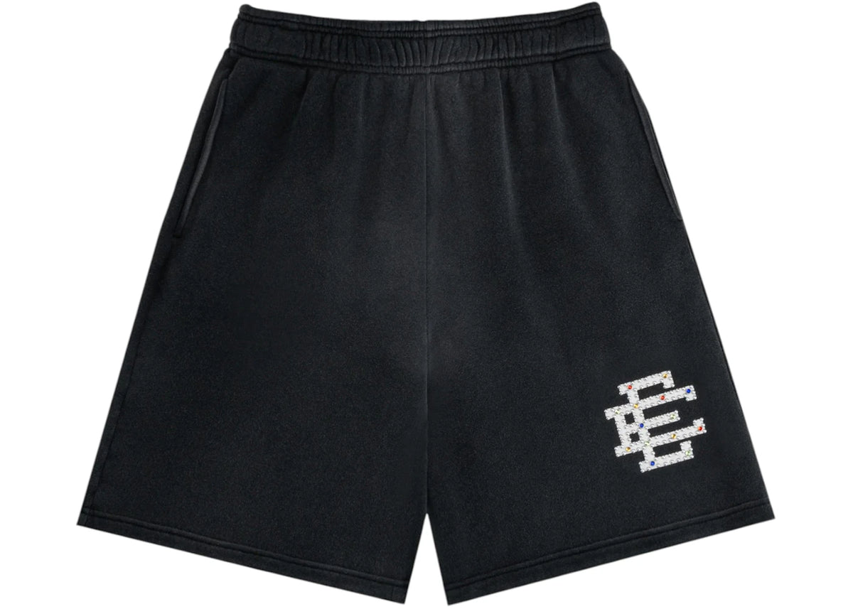 Eric Emanuel EE Rhinestone Sweatshort Black/White - vue secondaire A