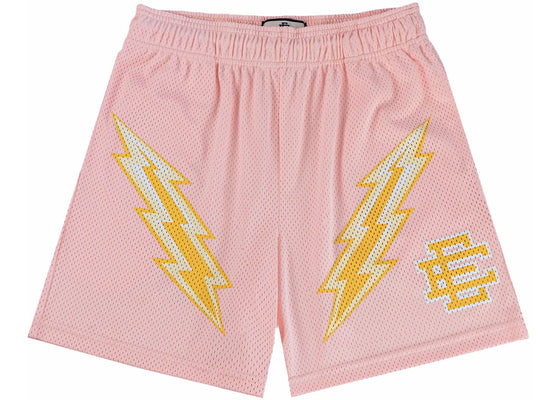 Eric Emanuel EE Short Rose Quartz/Yellow Bolt sneakers - authentic Eric Emanuel shoes