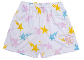 Eric Emanuel x BAPE EE Basic Short White/Yellow/Blue/Pink - vue 360