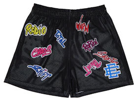 Eric Emanuel x Matty Boy EE Shorts Schwarz/Blau - vue secondaire A