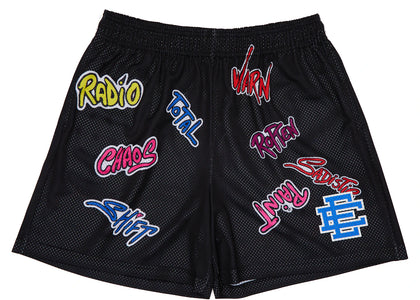 Eric Emanuel x Matty Boy EE Shorts Black/Blue - authentic Eric Emanuel apparel