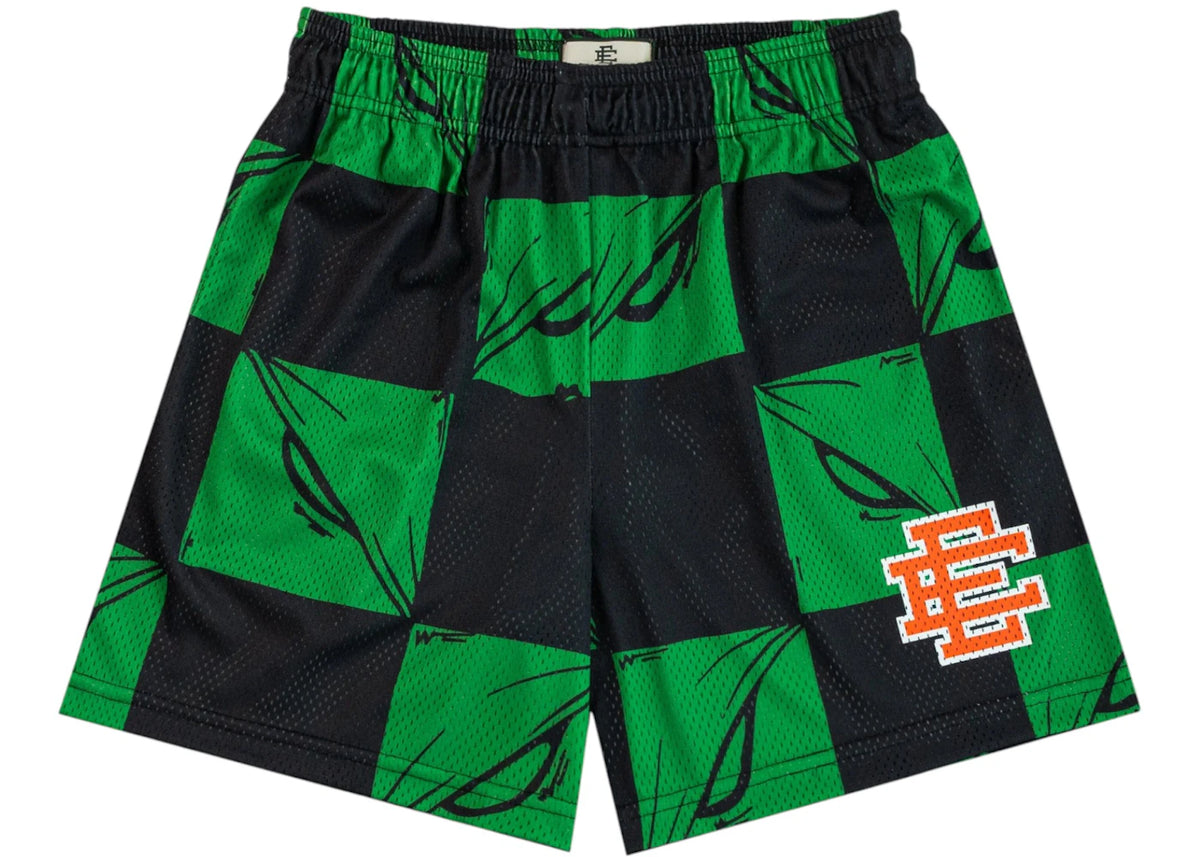 Eric Emanuel x Matty Boy EE Shorts Slime/Orange - vue 360