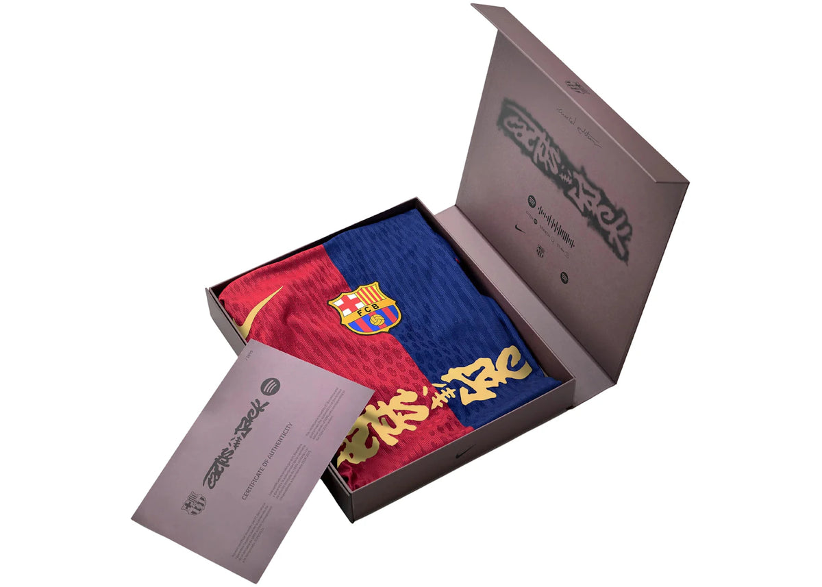 FC Barcelona x Travis Scott Limited Edition Heimtrikot 2024/25 Blau/Scharlachrot - vue secondaire B