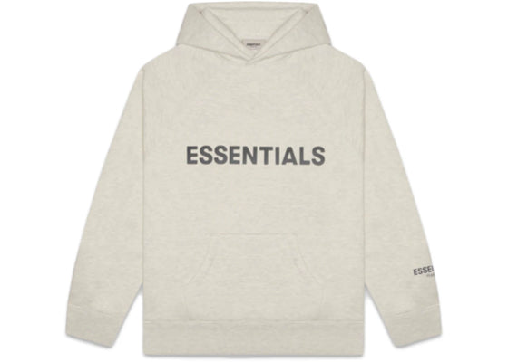 Fear of God Essentials 3D Silicon Applique Pullover Hoodie Oatmeal Heather sneakers - authentic Fear of God shoes