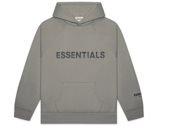 Fear of God Essentials Pullover Hoodie Applique Logo Cement sneakers - authentic Fear of God shoes