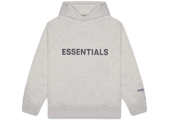 Fear of God Essentials 3D Silicon Applique Pullover Hoodie Heather Oatmeal sneakers - authentic Fear of God shoes