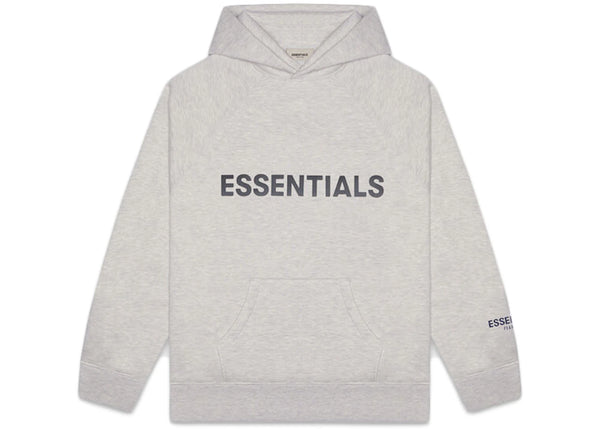 Fear of God Essentials 3D Silicon Applique Pullover Hoodie Heather Oatmeal sneakers - authentic Fear of God shoes