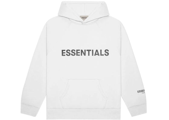 Fear of God Essentials 3D Silicon Applique Pullover Hoodie White sneakers - authentic Fear of God shoes