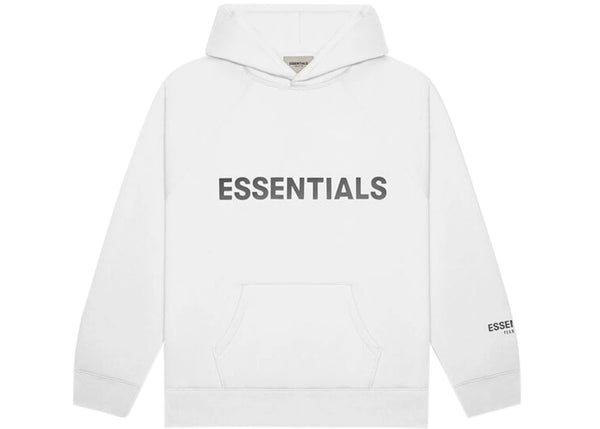 Fear of God Essentials 3D Silicon Applique Pullover Hoodie White sneakers - authentic Fear of God shoes