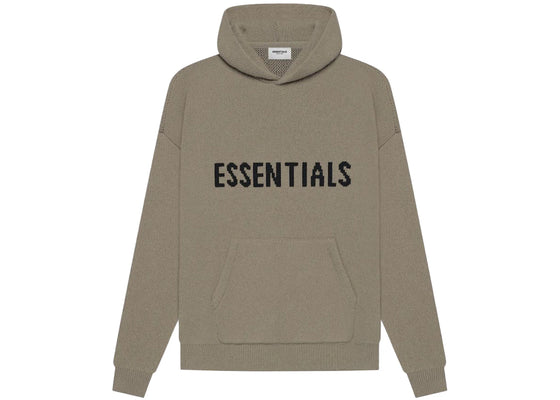 Fear of God Essentials Knit Pullover Hoodie (SS21) Taupe sneakers - authentic Fear of God shoes