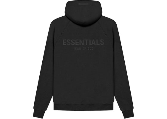 Fear of God Essentials Pull-Over Hoodie (SS21) Black/Stretch Limo sneakers - authentic Fear of God shoes