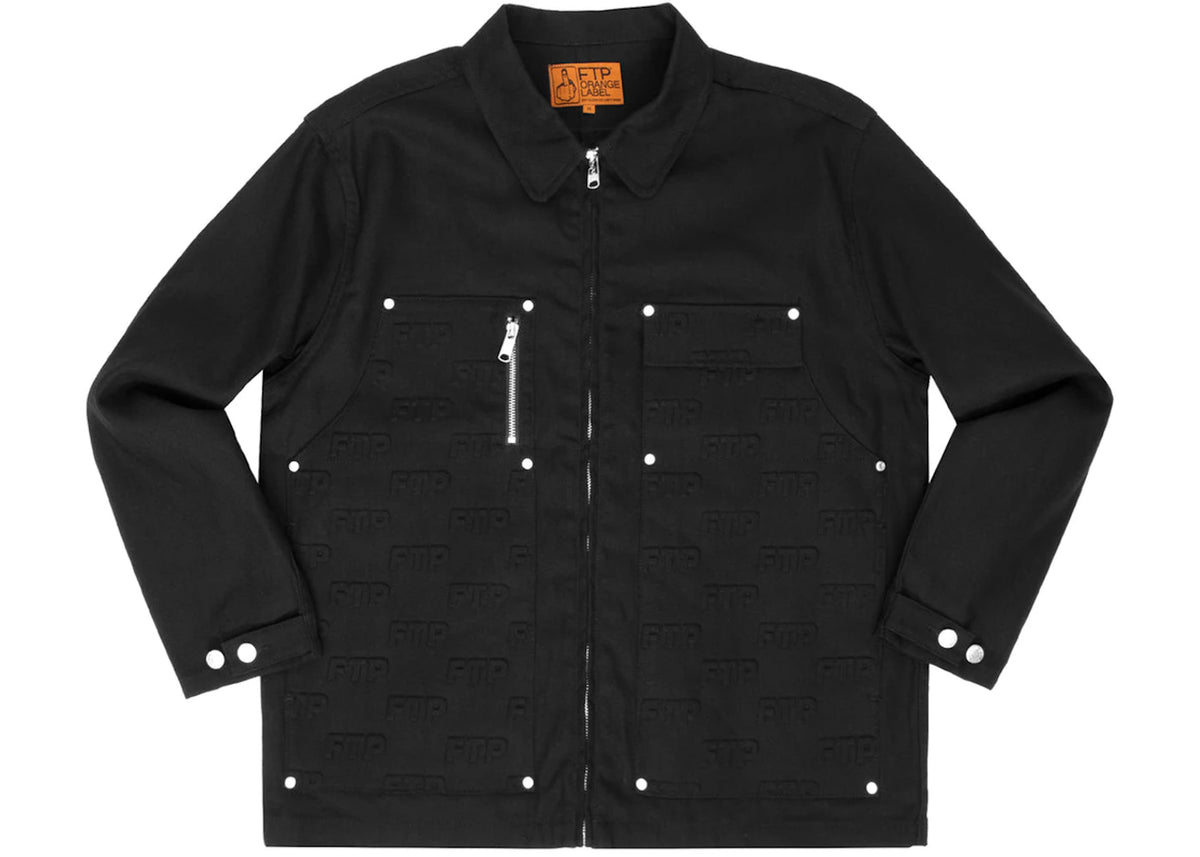 FTP Embossed Logo Work Jacket Black - vue secondaire B