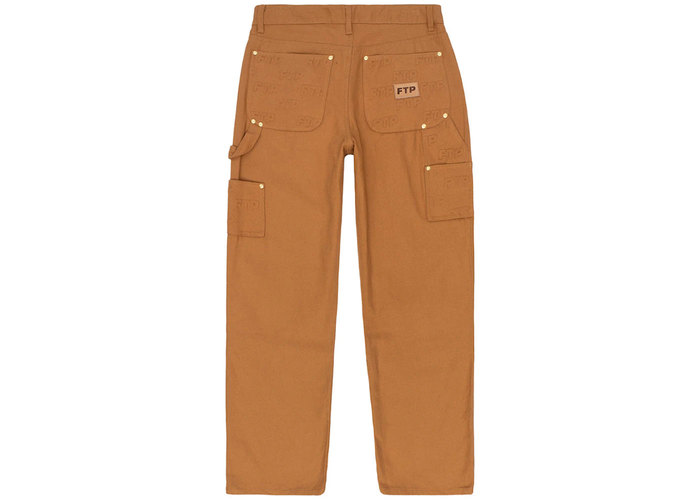 FTP Embossed Logo Work Pant Brown - vue secondaire B