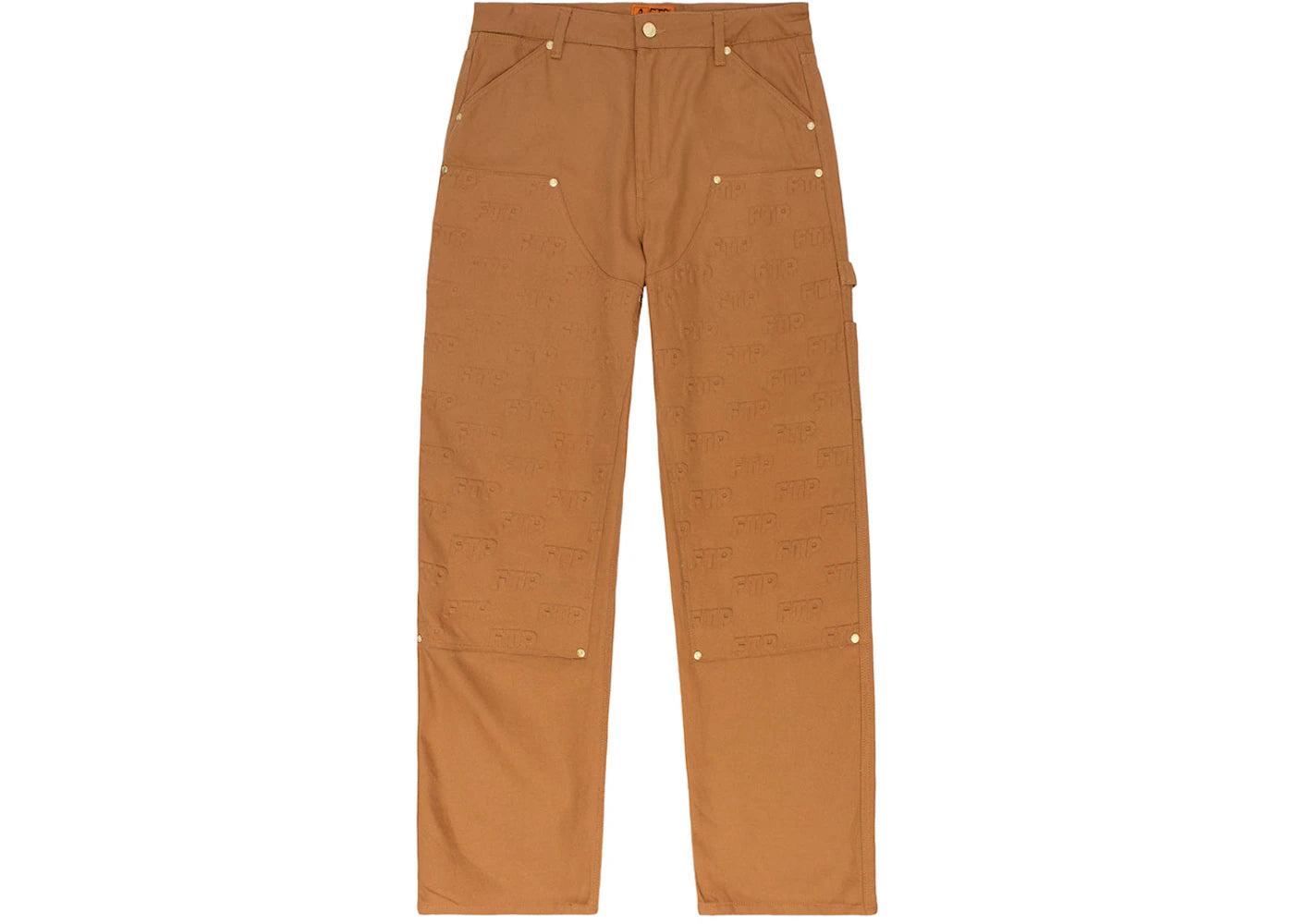 FTP Embossed Logo Work Pant Brown - vue secondaire A
