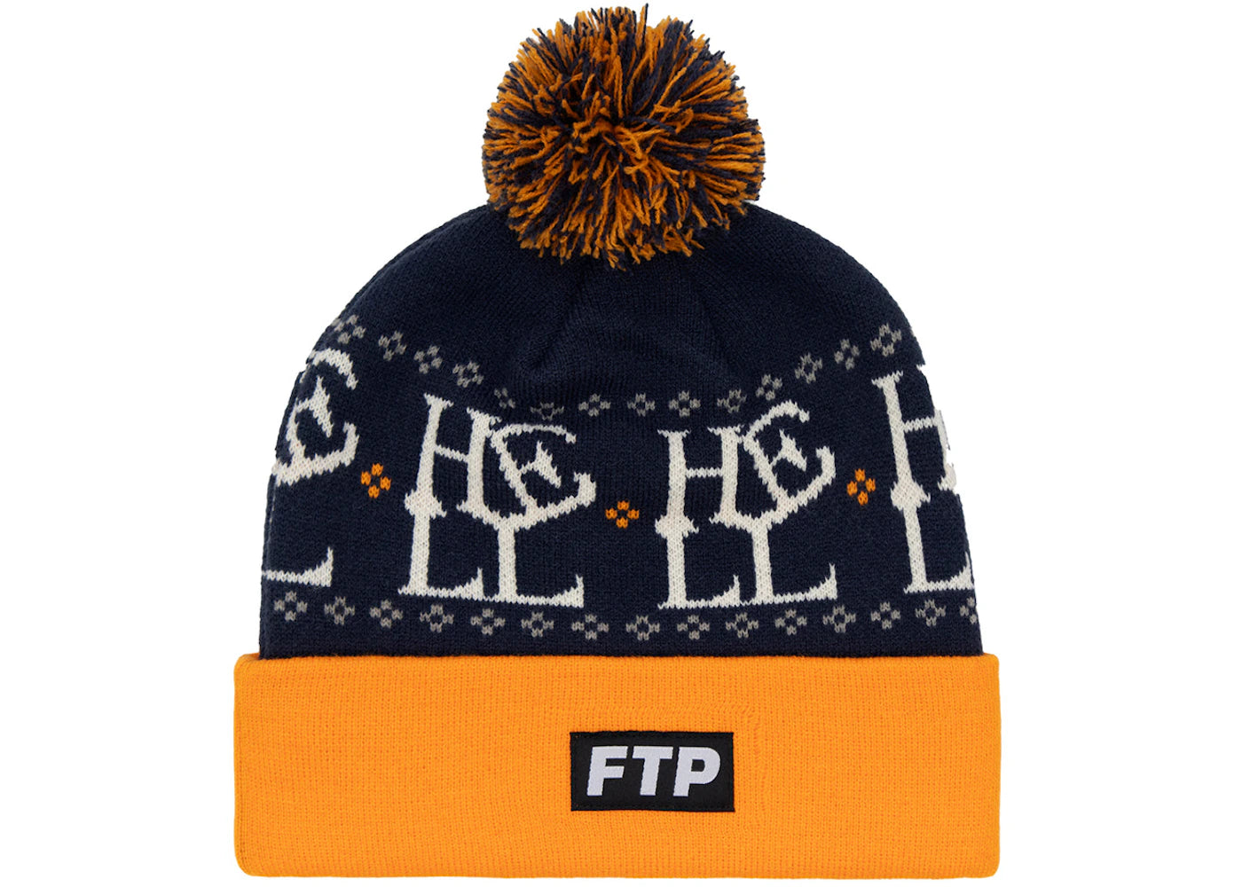 FTP Hell Pom Beanie Navy - vue secondaire B