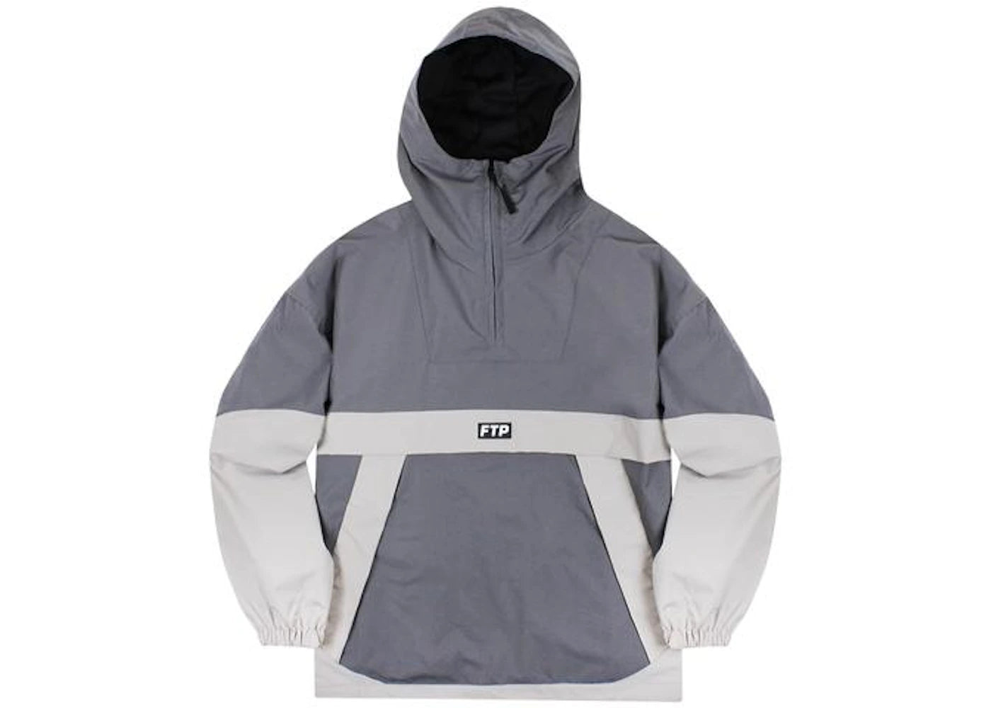 FTP Two Tone Waterproof Anorak Grey - vue secondaire A