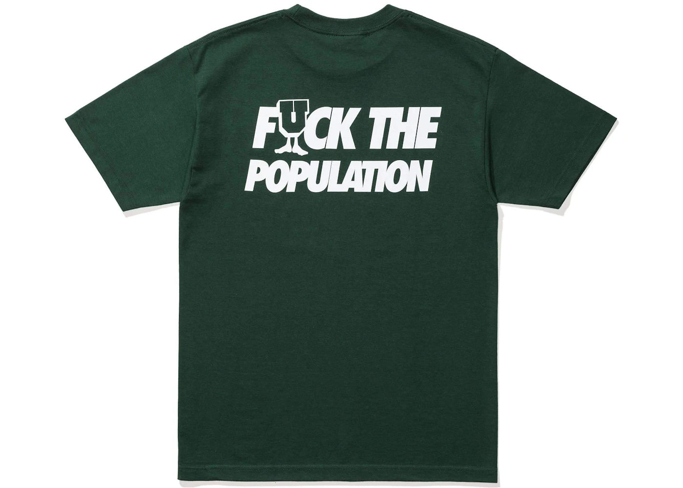 FTP x Undefeated U-Fuck Tee Green - vue secondaire B