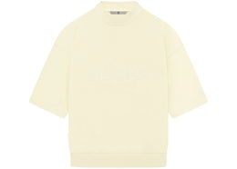 Fear of God Athletics Heavy Jersey 3/4 Mock Tee Pale Yellow - authentic Fear of God apparel