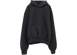 Fear of God Classic Fit Half Raglan Pocket Hoodie Black - authentic Fear of God apparel