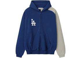 Fear of God Dodgers Raglan Half Zip Sport Hoodie - vue 360