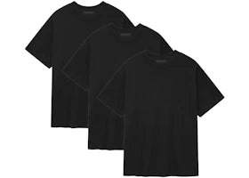 Fear of God Essentials 3-Pack Essential Tee Black - vue 360