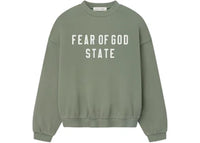 Fear of God Essentials 90's Fleece Crewneck Moss