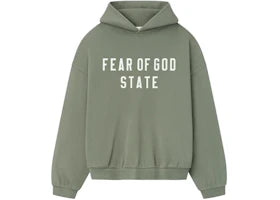 Fear of God Essentials 90's Fleece Hoodie Moss
