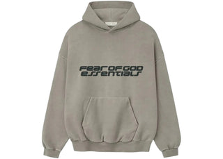 Fear of God Essentials 90's Hoodie Smoke Grey - apparel view 2
