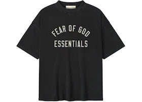 Fear of God Essentials 90's Short Sleeve Tee Vintage Black - vue 360