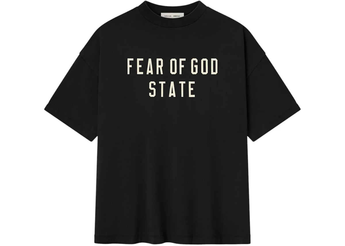 Fear of God Essentials 90's Tee Jet Black - vue 360
