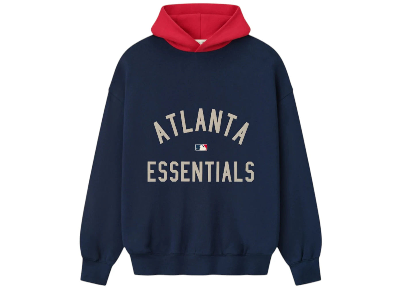 Fear of God Essentials Atlanta Braves Hoodie Navy/Red - vue secondaire A