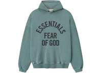 Fear of God Essentials Campus 90's Hoodie Faded Coastal
