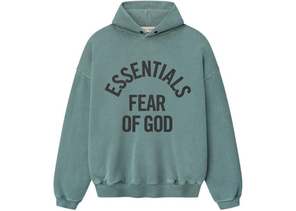 Fear of God Essentials Campus 90's Hoodie Faded Coastal - apparel view 2