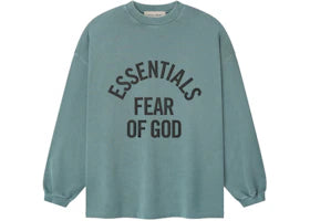 Fear of God Essentials Campus 90's Long Sleeve Tee Faded Coastal