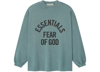 Fear of God Essentials Campus 90's Long Sleeve Tee Faded Coastal - product view 2