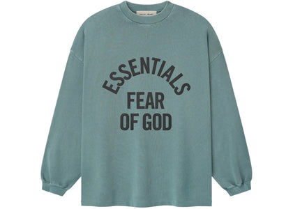Fear of God Essentials Campus 90's Long Sleeve Tee Faded Coastal - product view 2
