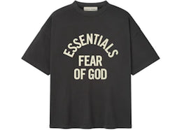 Fear of God Essentials Campus 90's Short Sleeve Tee Faded Black - authentic Fear of God product