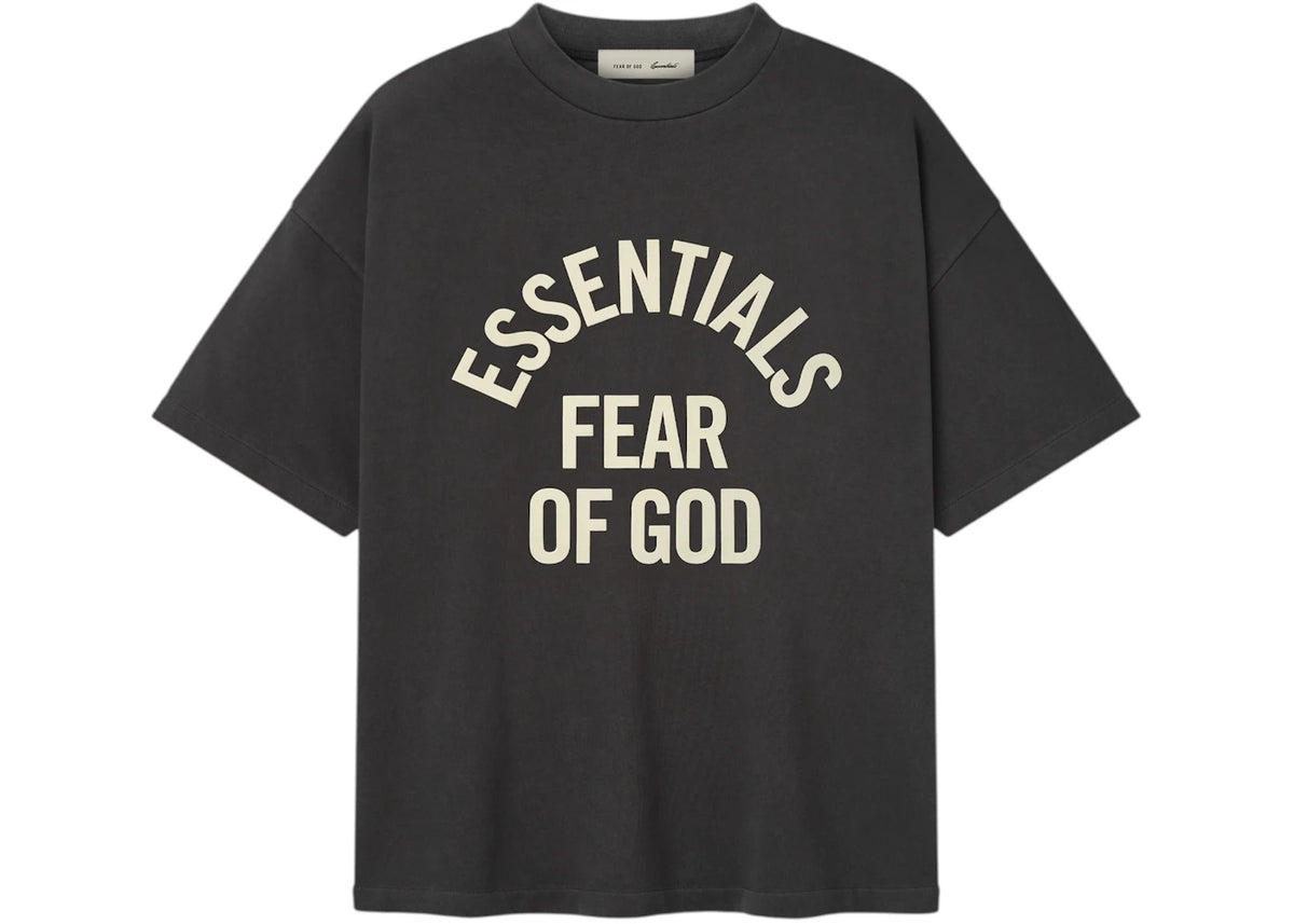 Fear of God Essentials Campus 90's Short Sleeve Tee Faded Black - vue 360