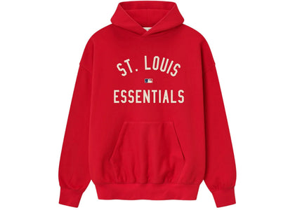 Fear of God Essentials Cardinals Sport Hoodie Red - apparel view 2