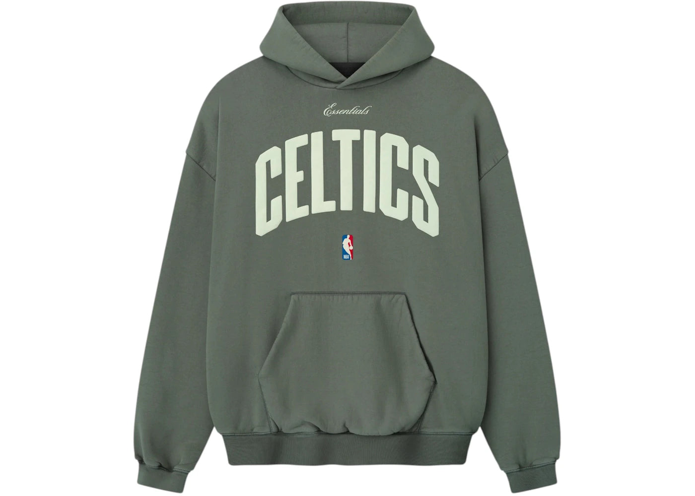 Fear of God Essentials Celtics 90s Hoodie Balsam Green - vue secondaire A