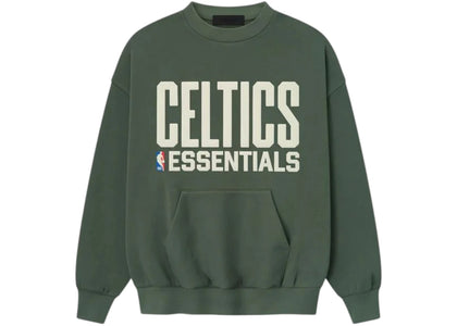 Fear of God Essentials Celtics Sport Crewneck Balsam Green - product view 2