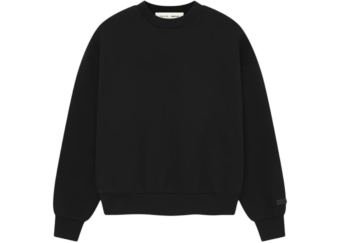 Fear of God Essentials Classic Crewneck Sweatshirt Black - vue secondaire A