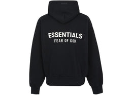 Fear of God Essentials Classic Fit Fleece Hoodie Black - apparel view 2