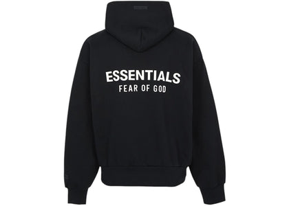 Fear of God Essentials Classic Fit Fleece Hoodie Black - apparel view 2