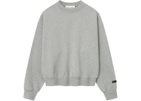 Fear of God Essentials Classic Fleece Crewneck Concrete Heather - vue 360