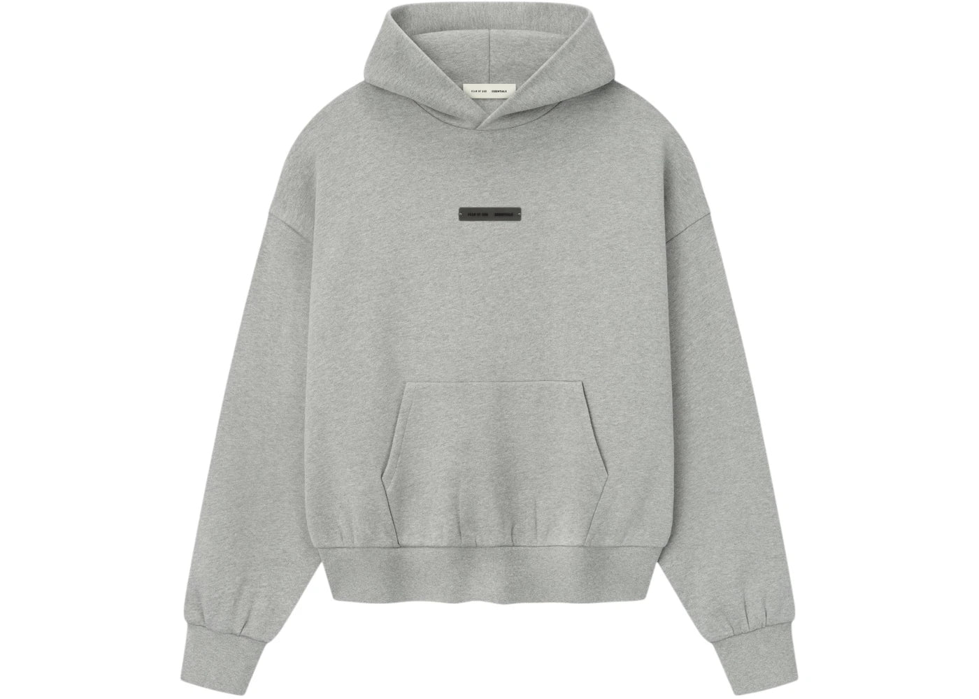 Fear of God Essentials Classic Fleece Hoodie Concrete Heather - vue secondaire A